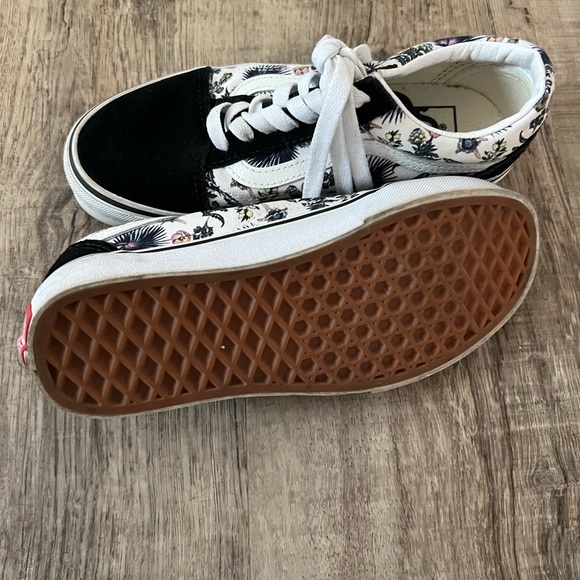 Vans women’s size 5 kids size 3.5 worn once succulent type leaf print - Picture 2 of 4